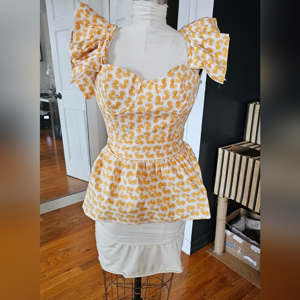 Bustier ruffle top
